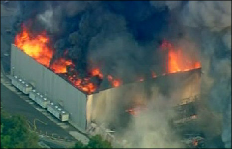 пожар на Universal Studios