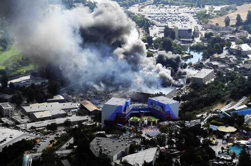 пожар на Universal Studios