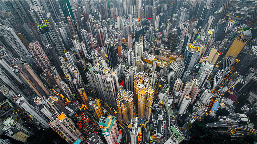Гонконг с высоты птичьего полета (12 фото)